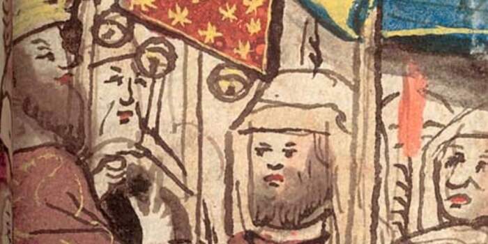 : Buntes Mittelalter: Beim Synagogenabend im Herbst wehen die Fahnen jüdischer Gemeinden